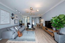 新湖明珠城北欧风格装修案例 90平米住宅室内装饰装修赏析